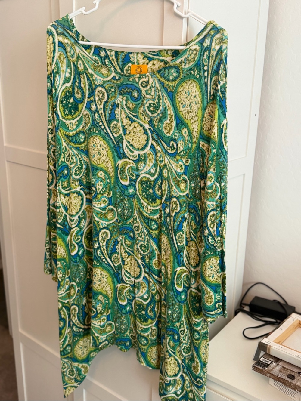 Ruby Rd Women’s Green Paisley Swing Skirt -